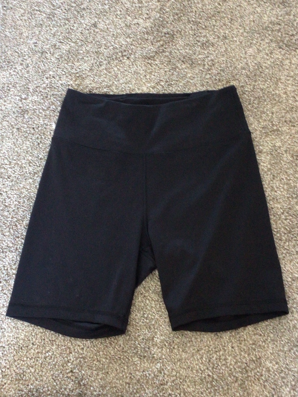 Black High-Waist Bike Shorts